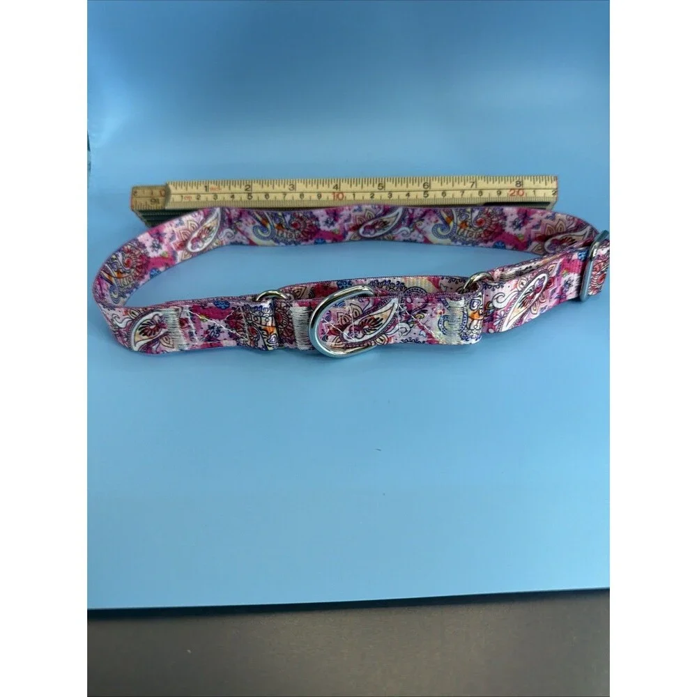 Pink Paisley  Dog Collar Extra Large NWT